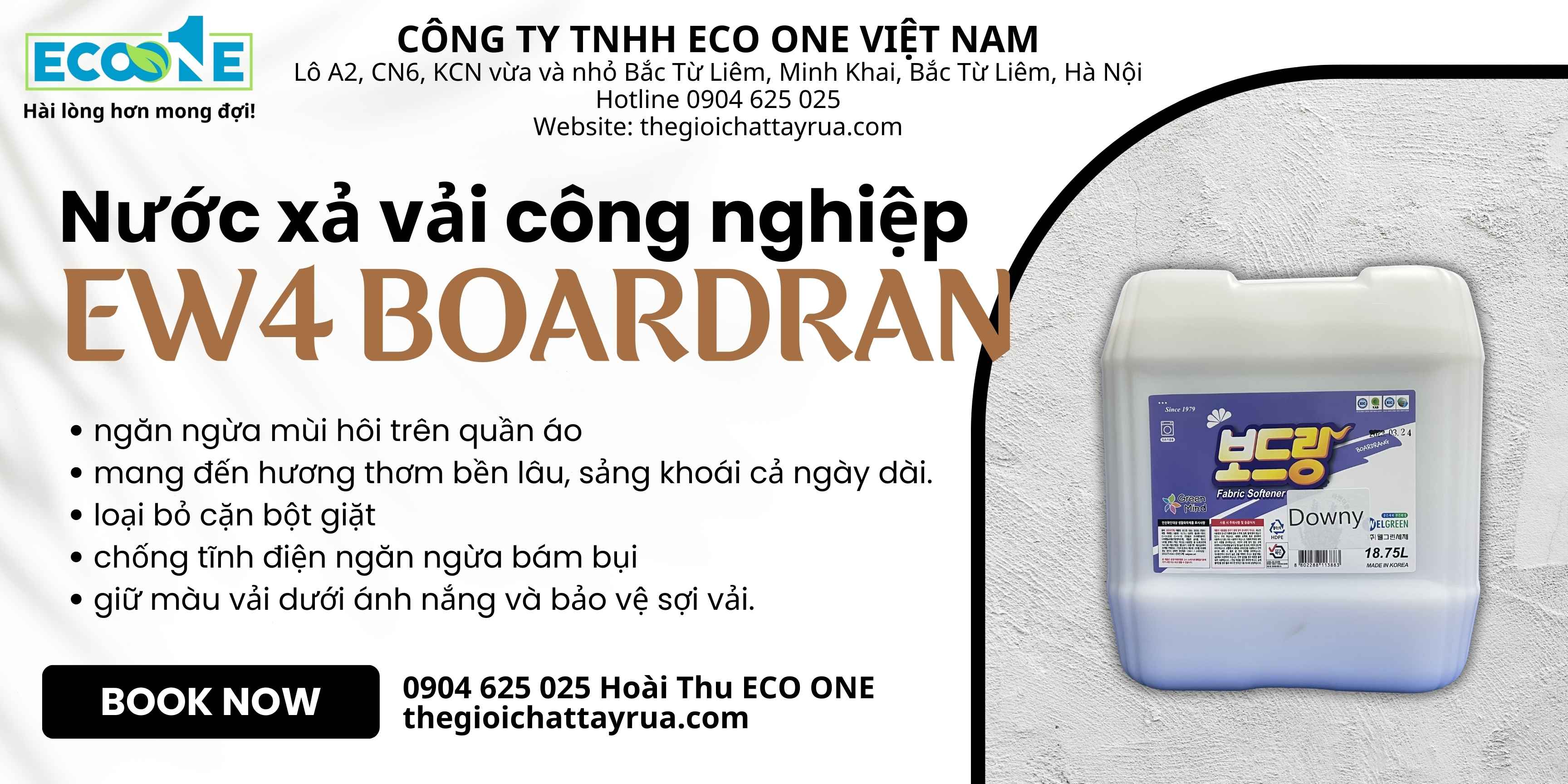 Nước xả vải EW4 Boardran chuyên dụng cho chăn